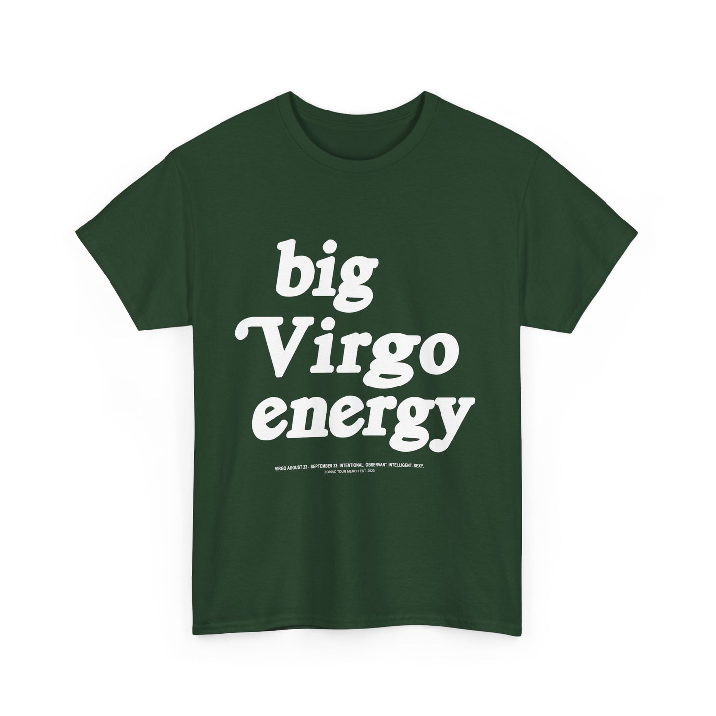 "Big Virgo Energy" Heavy Cotton Tee