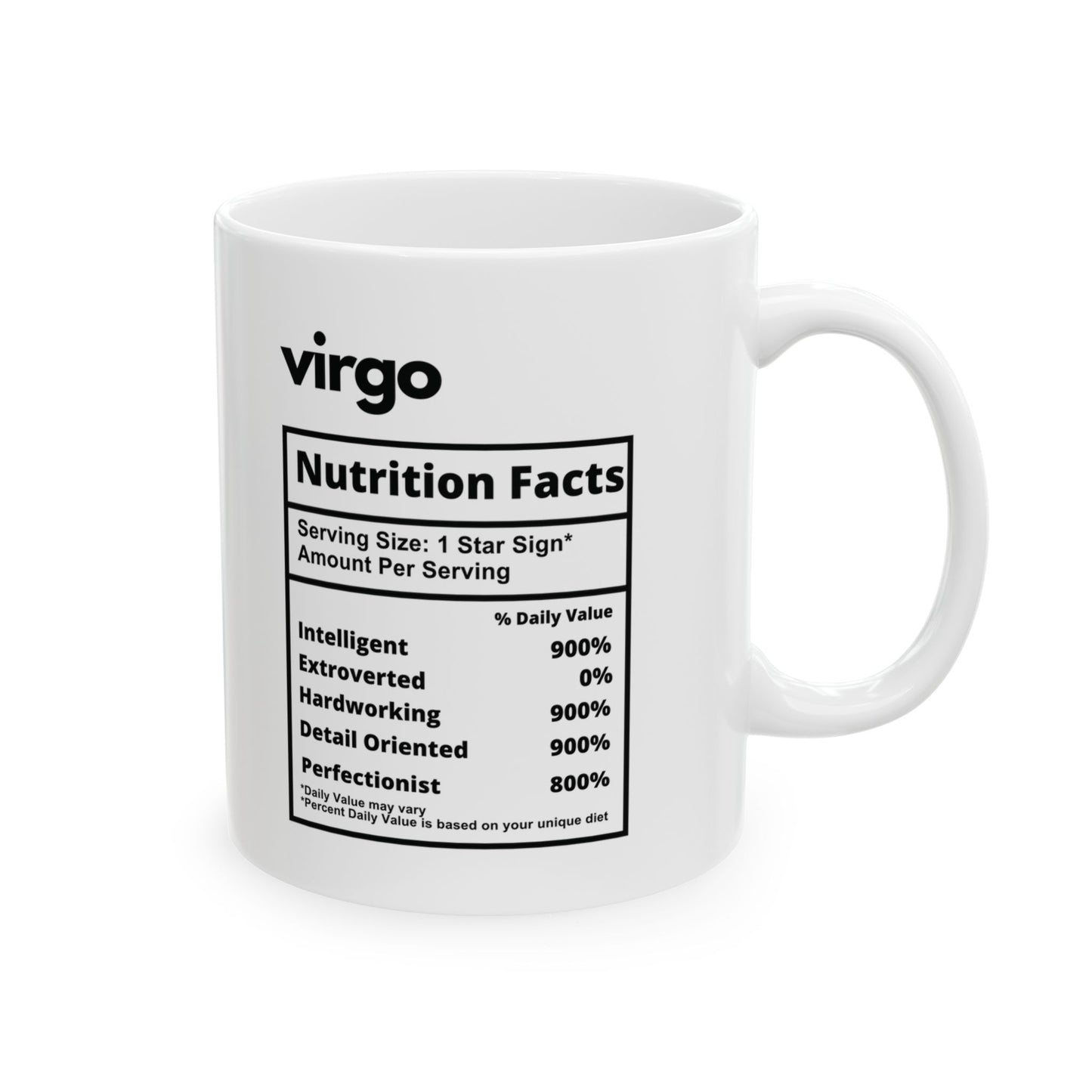 Virgo Ceramic Mug (White), 11oz