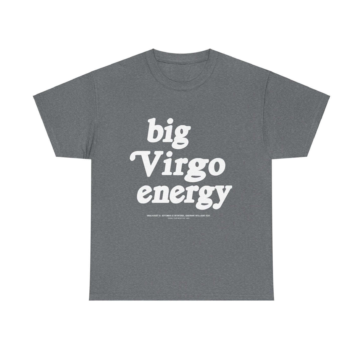 "Big Virgo Energy" Heavy Cotton Tee