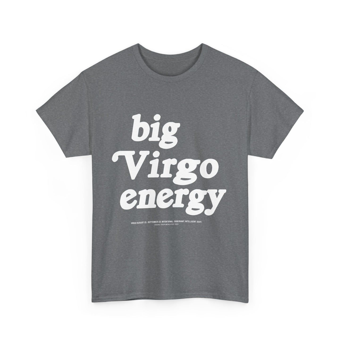 "Big Virgo Energy" Heavy Cotton Tee