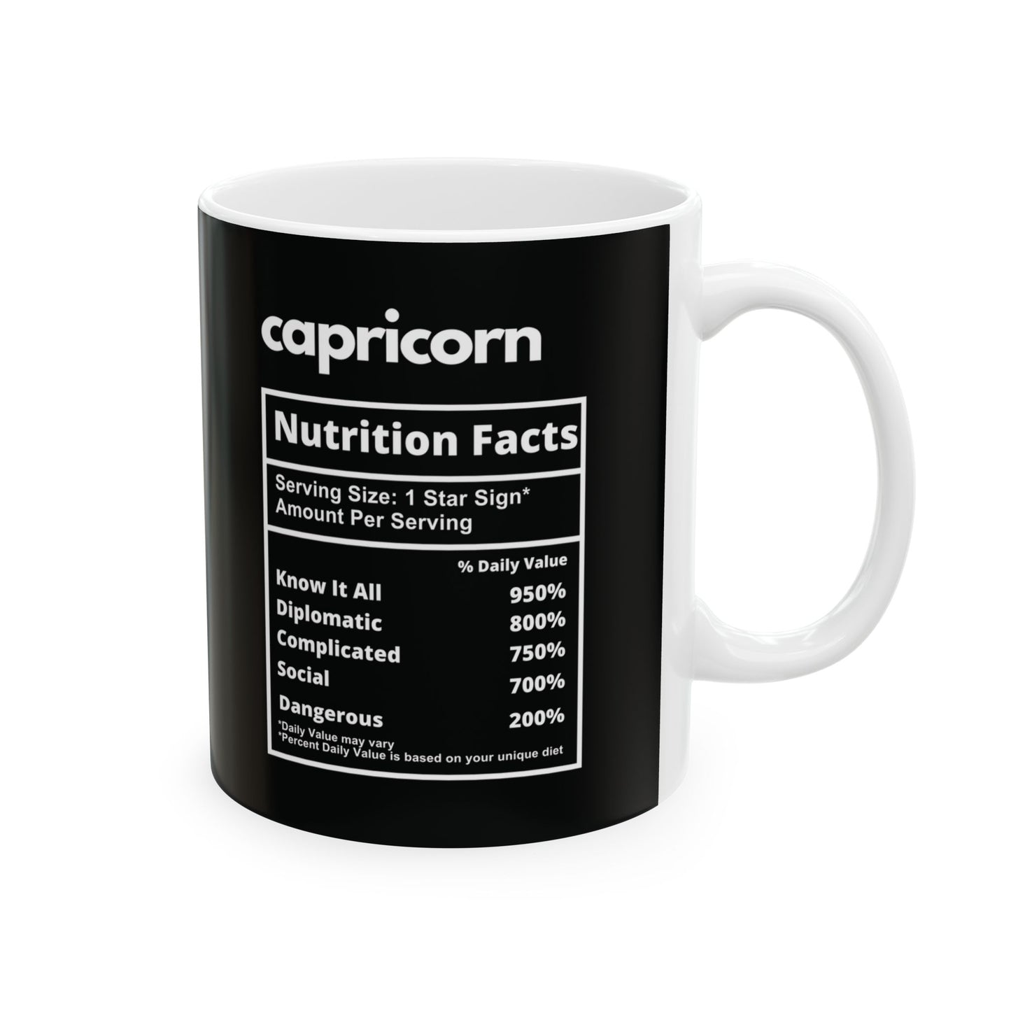 Capricorn Ceramic Mug, 11oz
