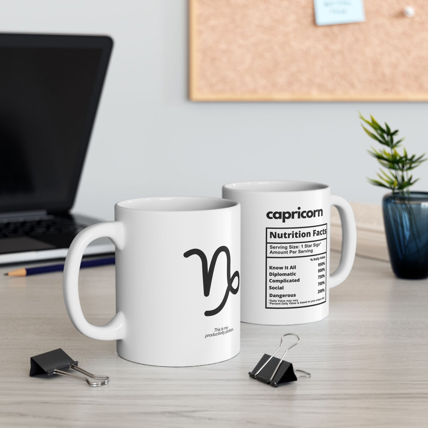 Capricorn Ceramic Mug (White), 11oz