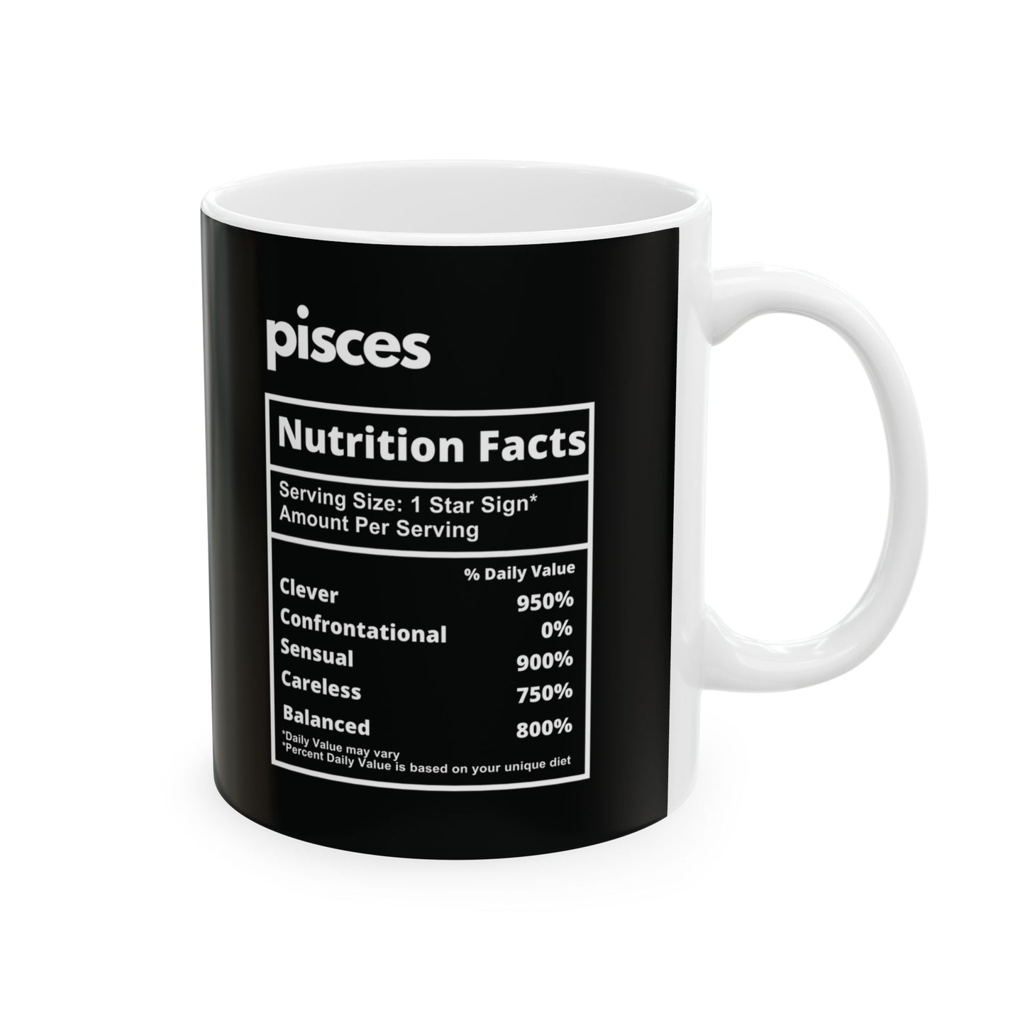 Pisces Ceramic Mug, 11oz