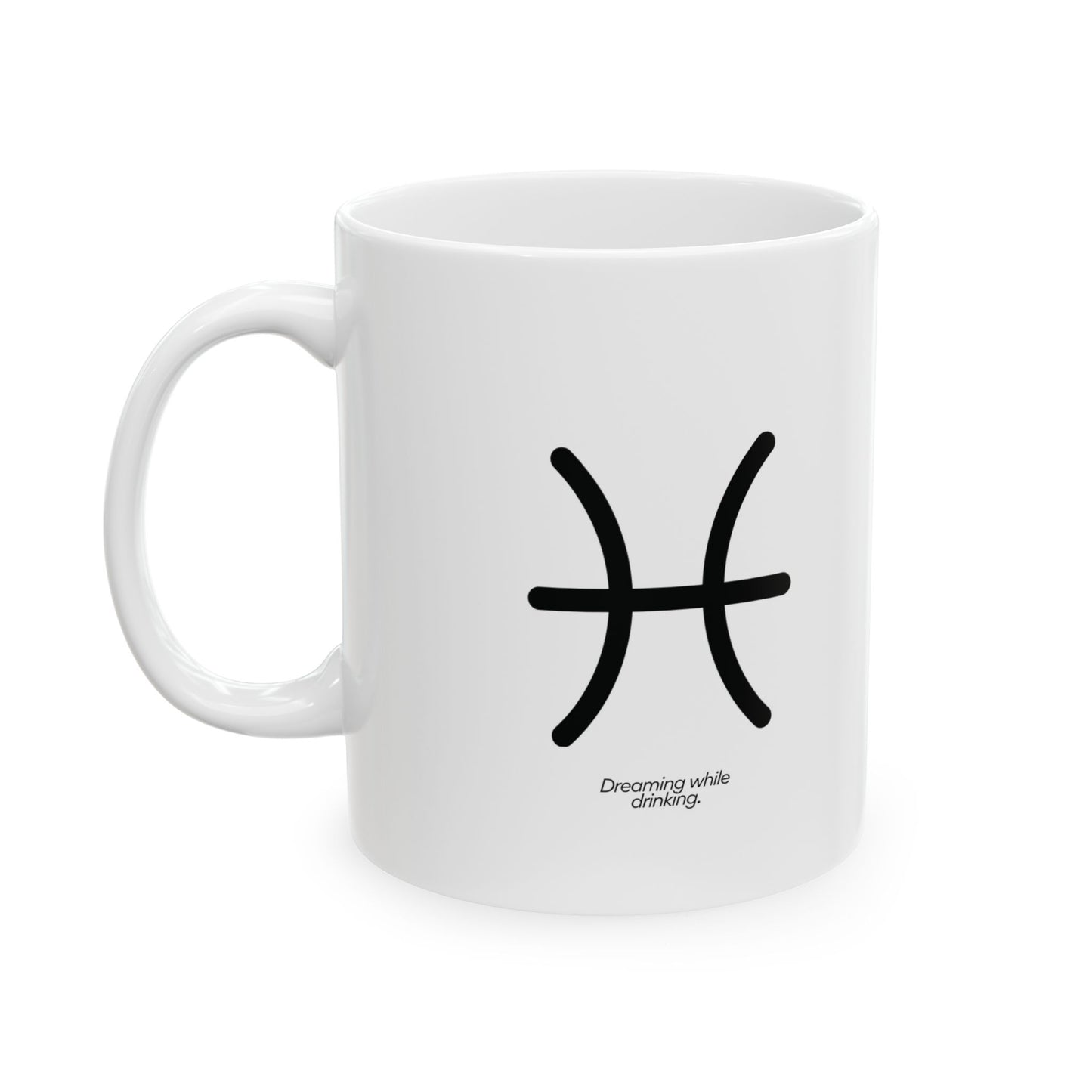 Pisces Ceramic Mug (White), 11oz