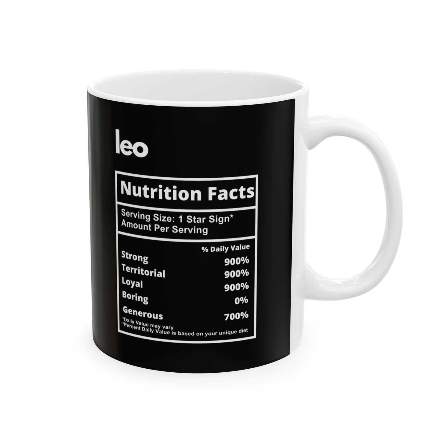 Leo Ceramic Mug, 11oz