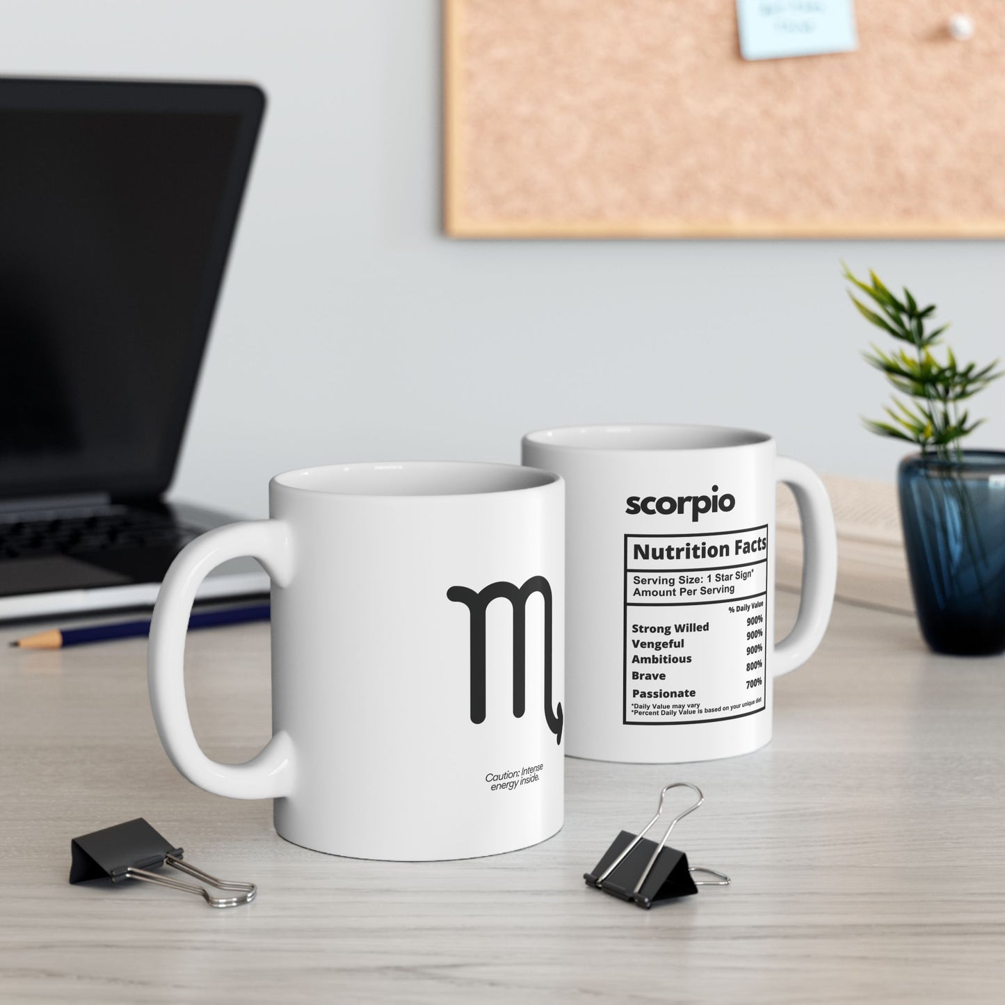 Scorpio Ceramic Mug (White), 11oz