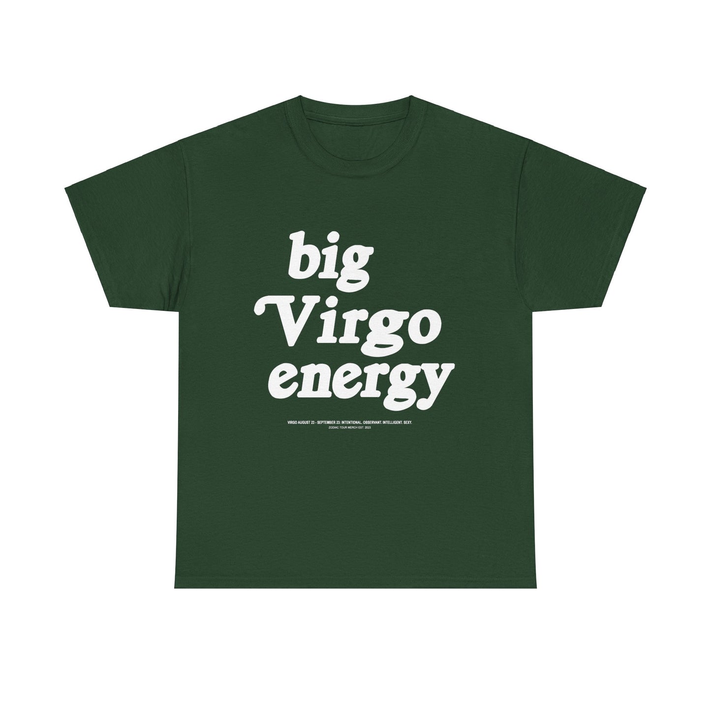 "Big Virgo Energy" Heavy Cotton Tee
