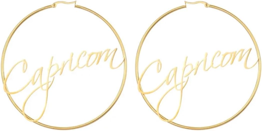 Zodiac Hoop Earrings