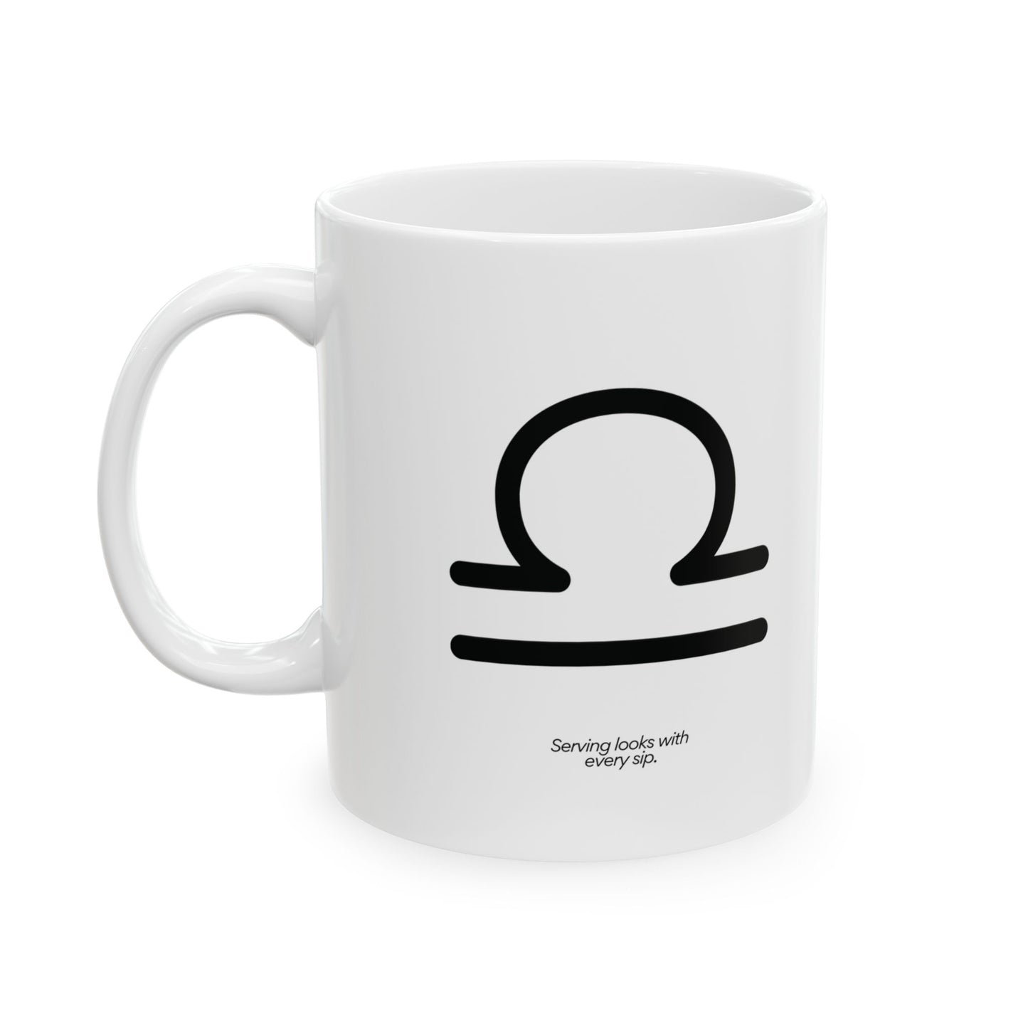 Libra Ceramic Mug (White), 11oz