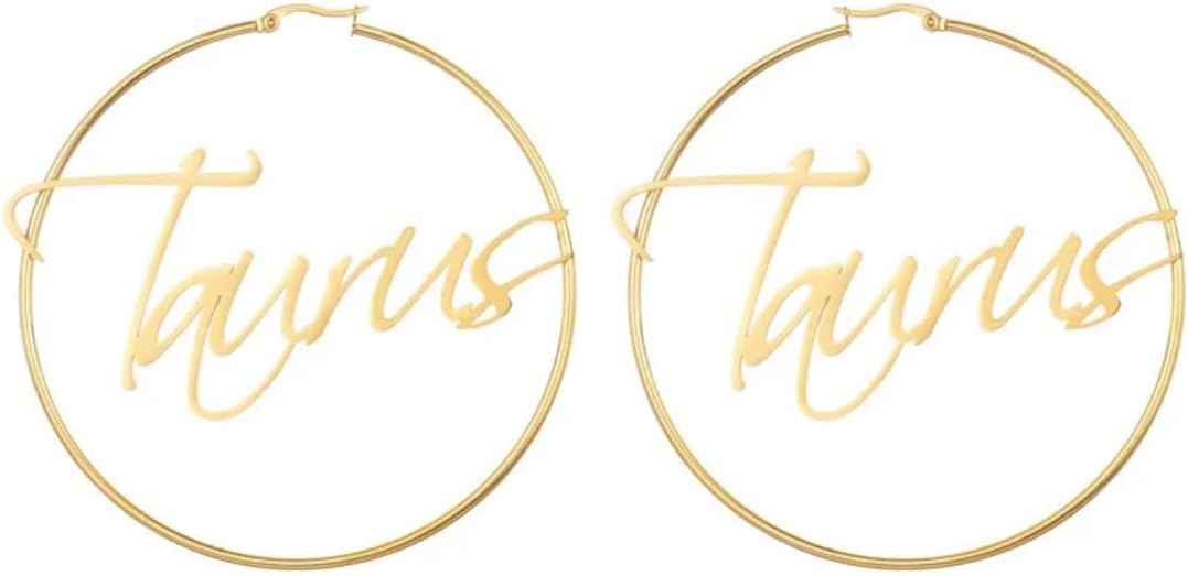 Zodiac Hoop Earrings