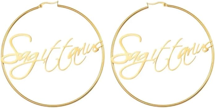 Zodiac Hoop Earrings