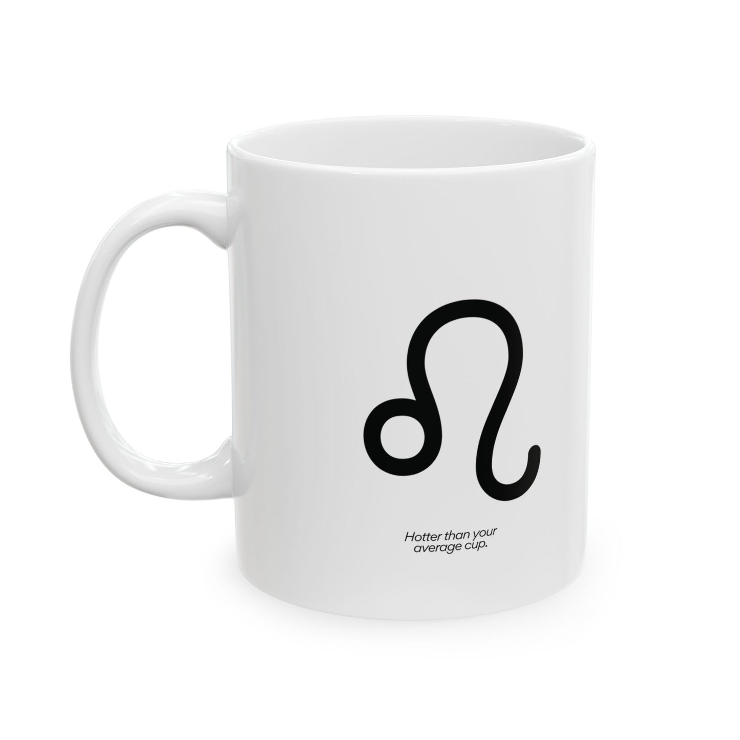 Leo Ceramic Mug (White), 11oz