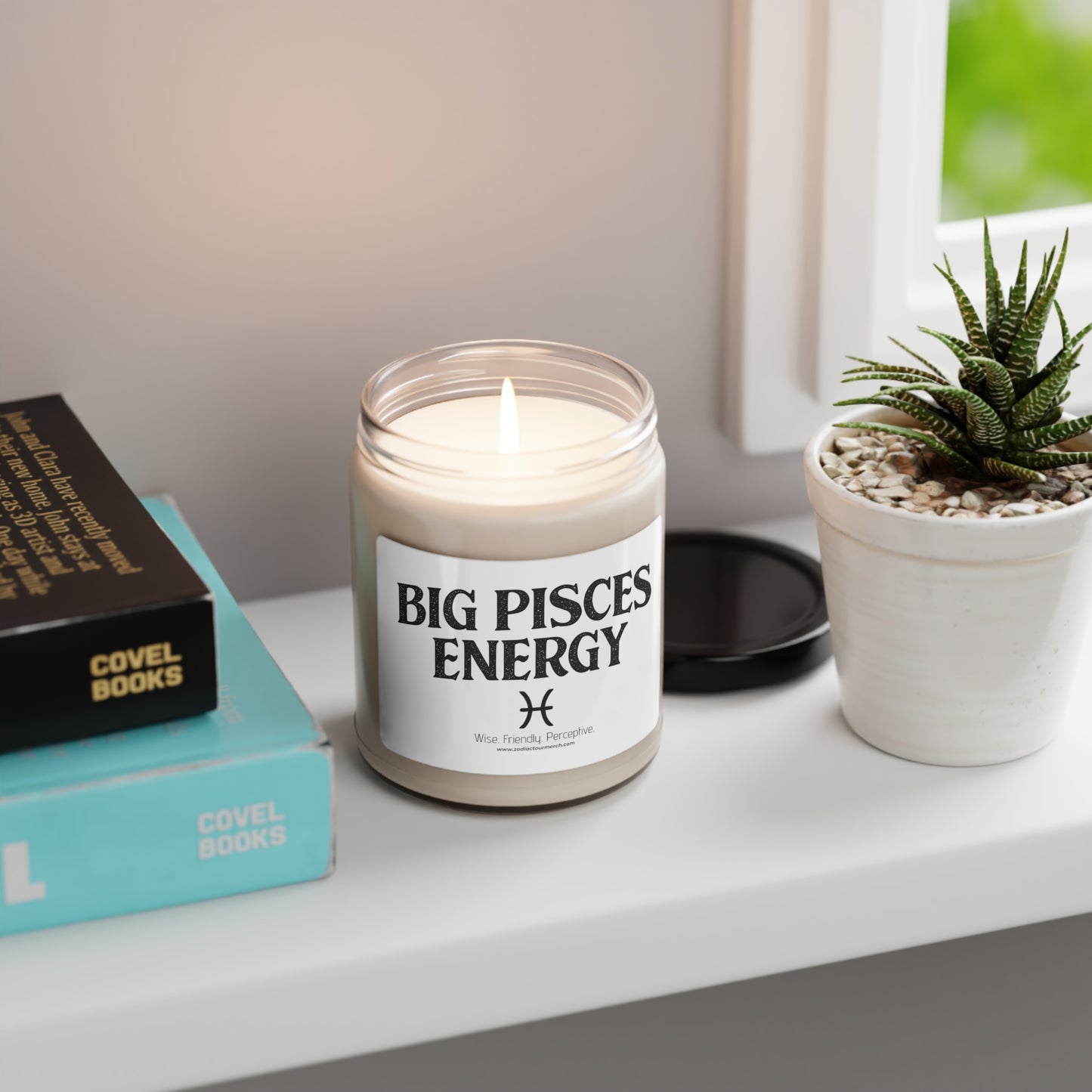 Big Pisces Energy Scented Soy Candle, 9oz