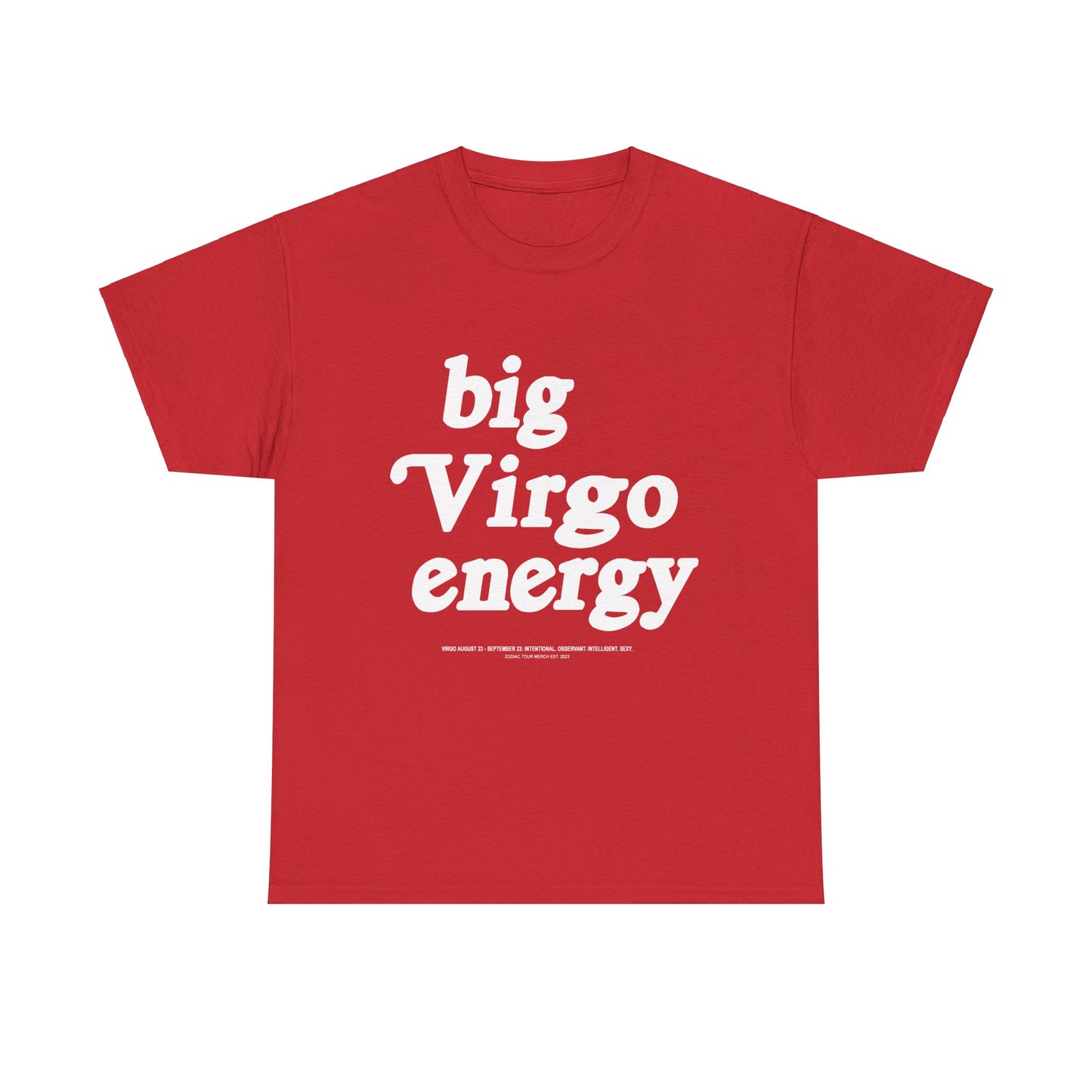 "Big Virgo Energy" Heavy Cotton Tee
