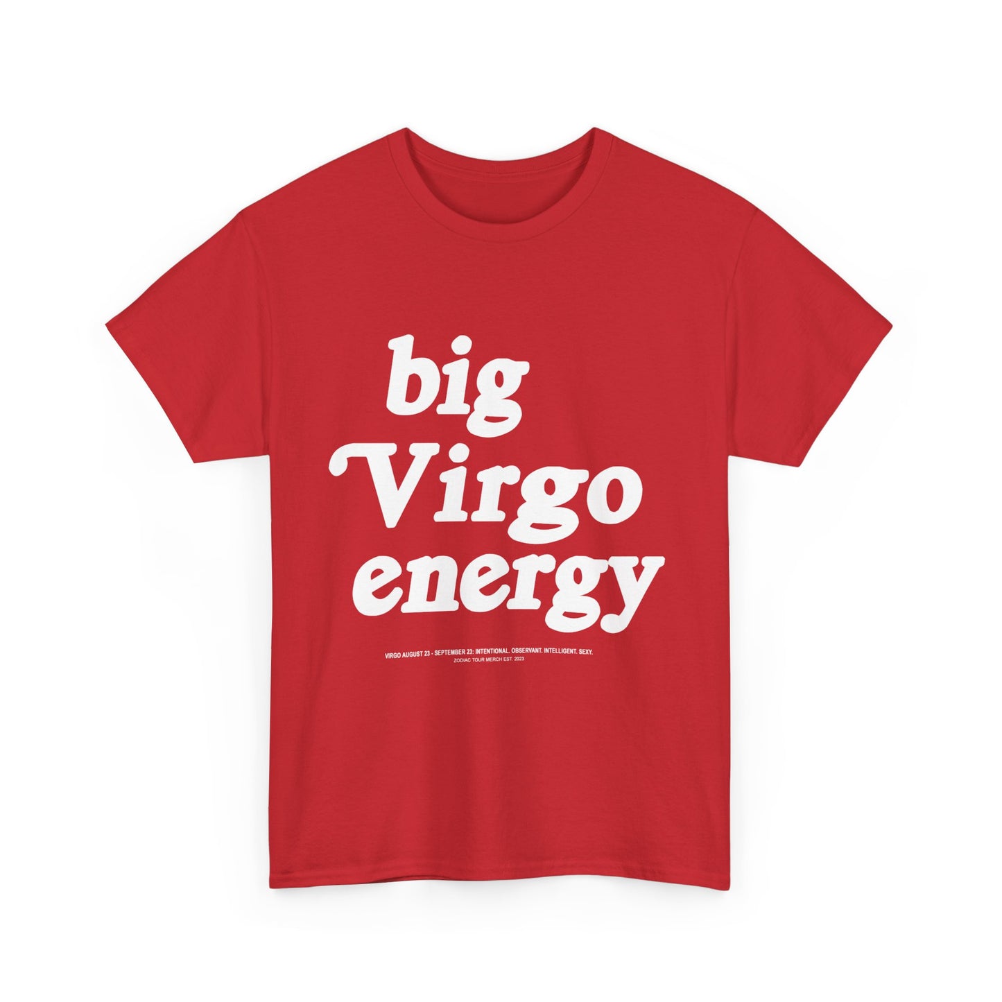 "Big Virgo Energy" Heavy Cotton Tee