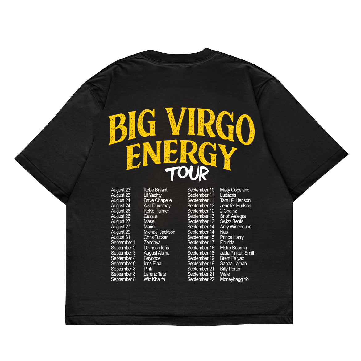 Big Virgo Energy Tour Style T-Shirt