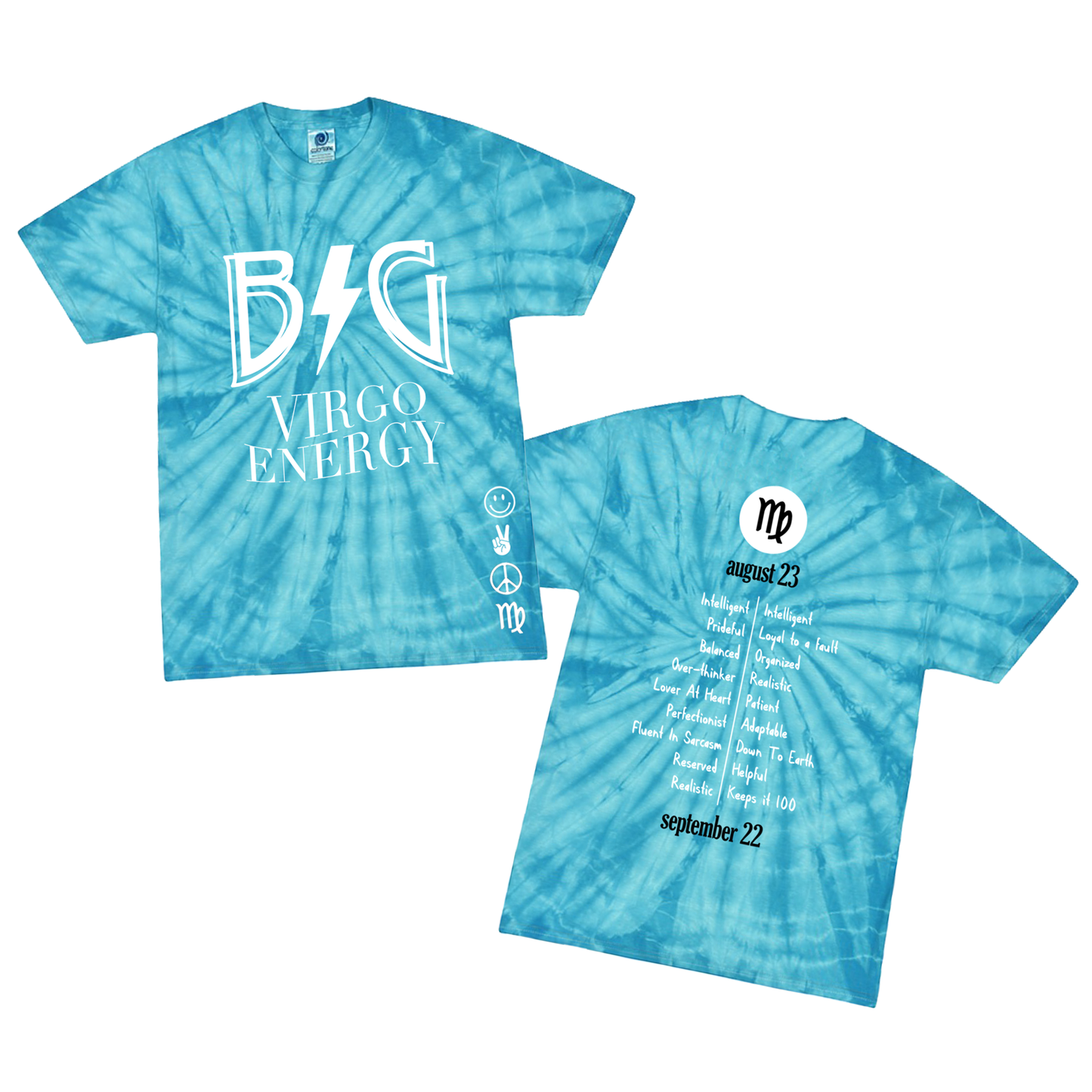 Big Virgo Energy Tie-Dye T-Shirt