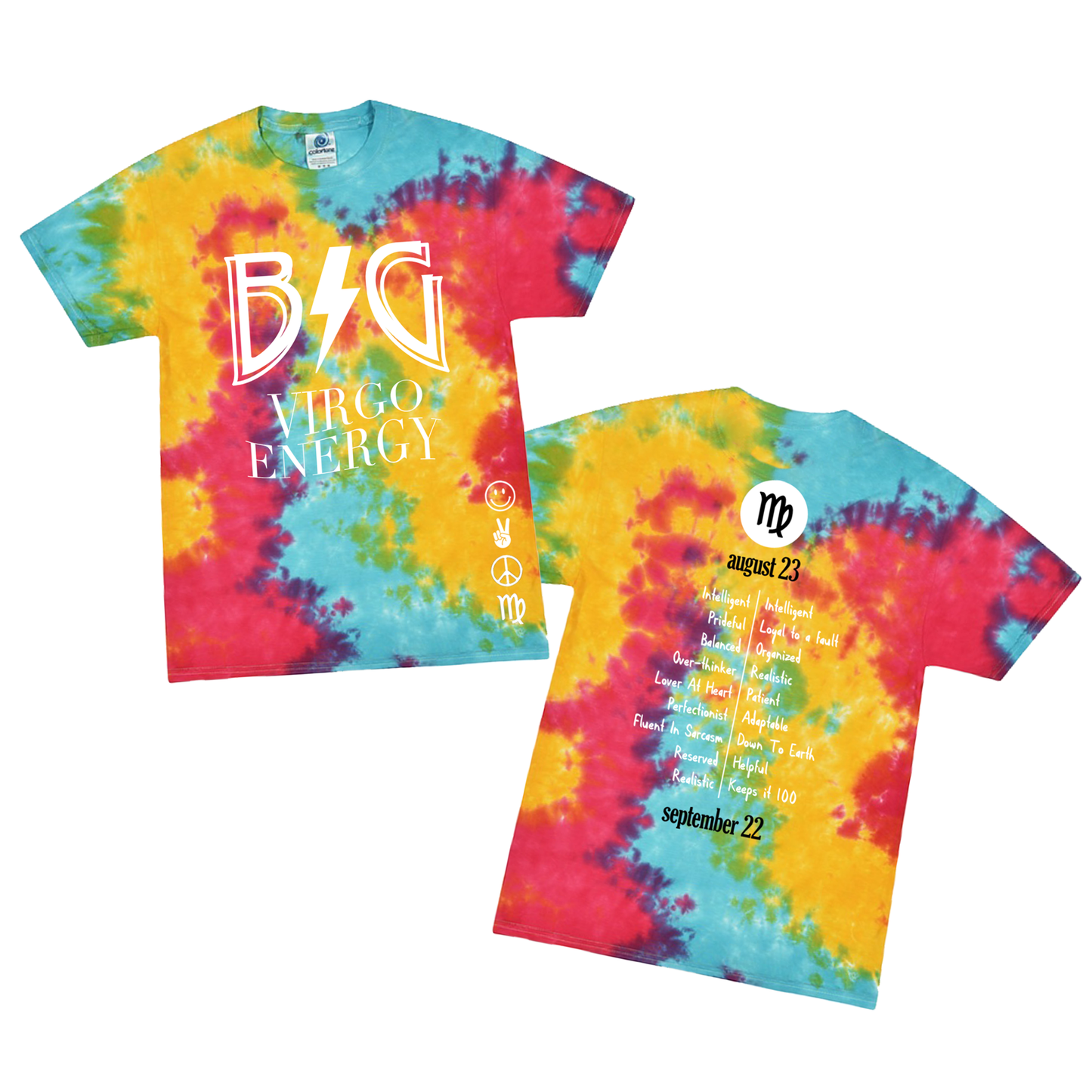 Big Virgo Energy Tie-Dye T-Shirt