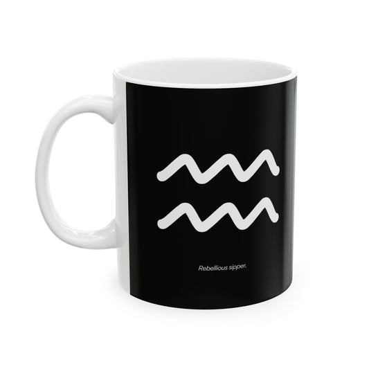 Aquarius Ceramic Mug, 11oz