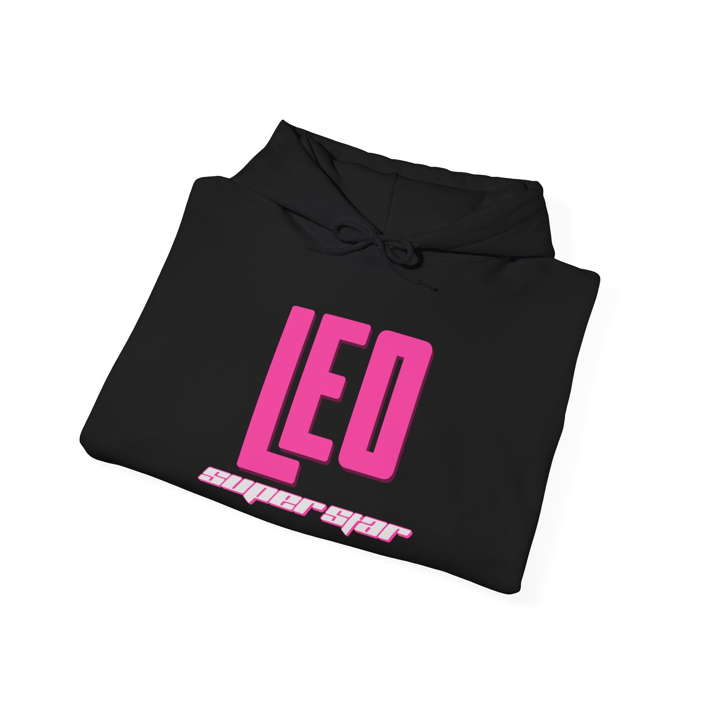 Leo Zodiac Hoodie — Pink “Leo Superstar” Astrology Hooded Sweatshirt