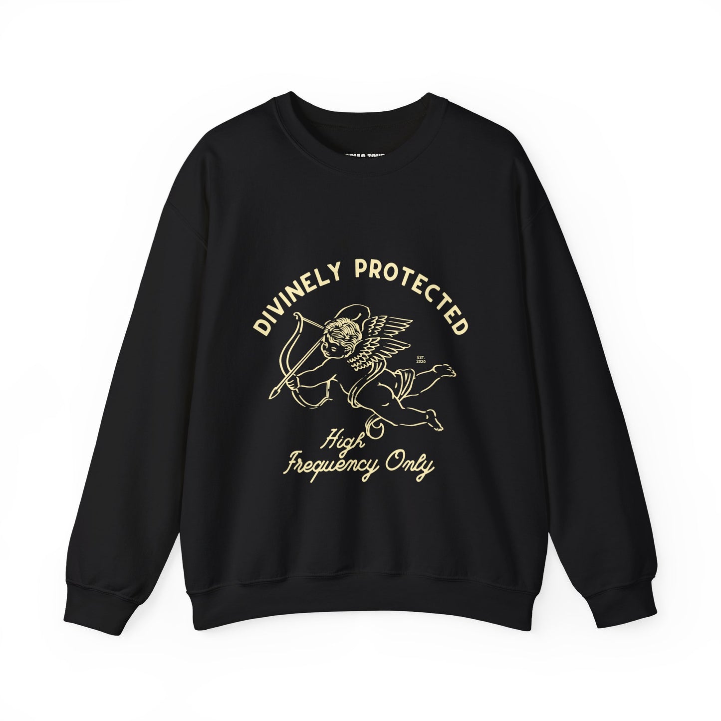 Divinely Protected Crewneck Sweatshirt — Espresso Vintage