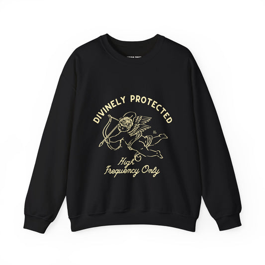 Divinely Protected Crewneck Sweatshirt — Espresso Vintage