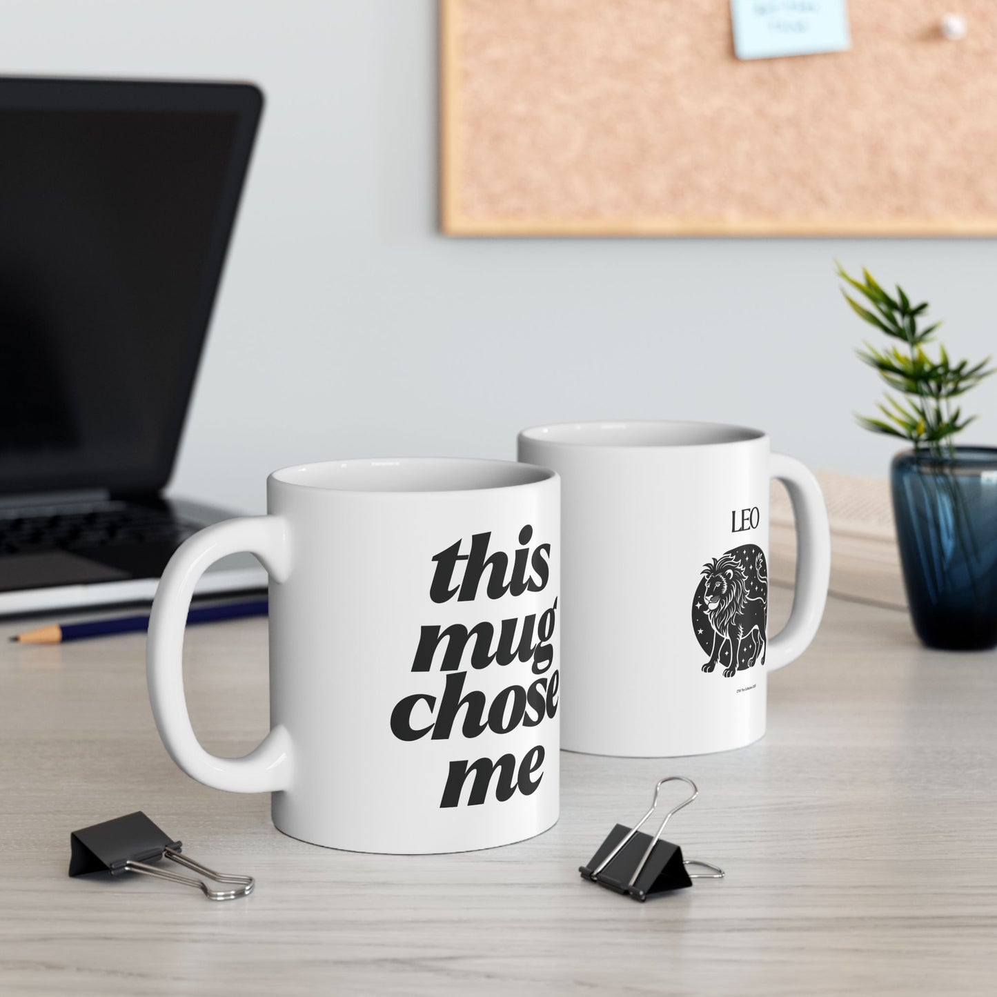 Leo Sip Ceramic Mug, 11oz