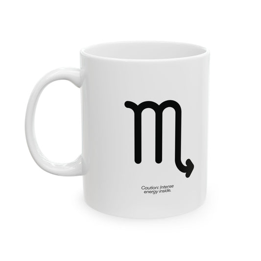 Scorpio Ceramic Mug (White), 11oz