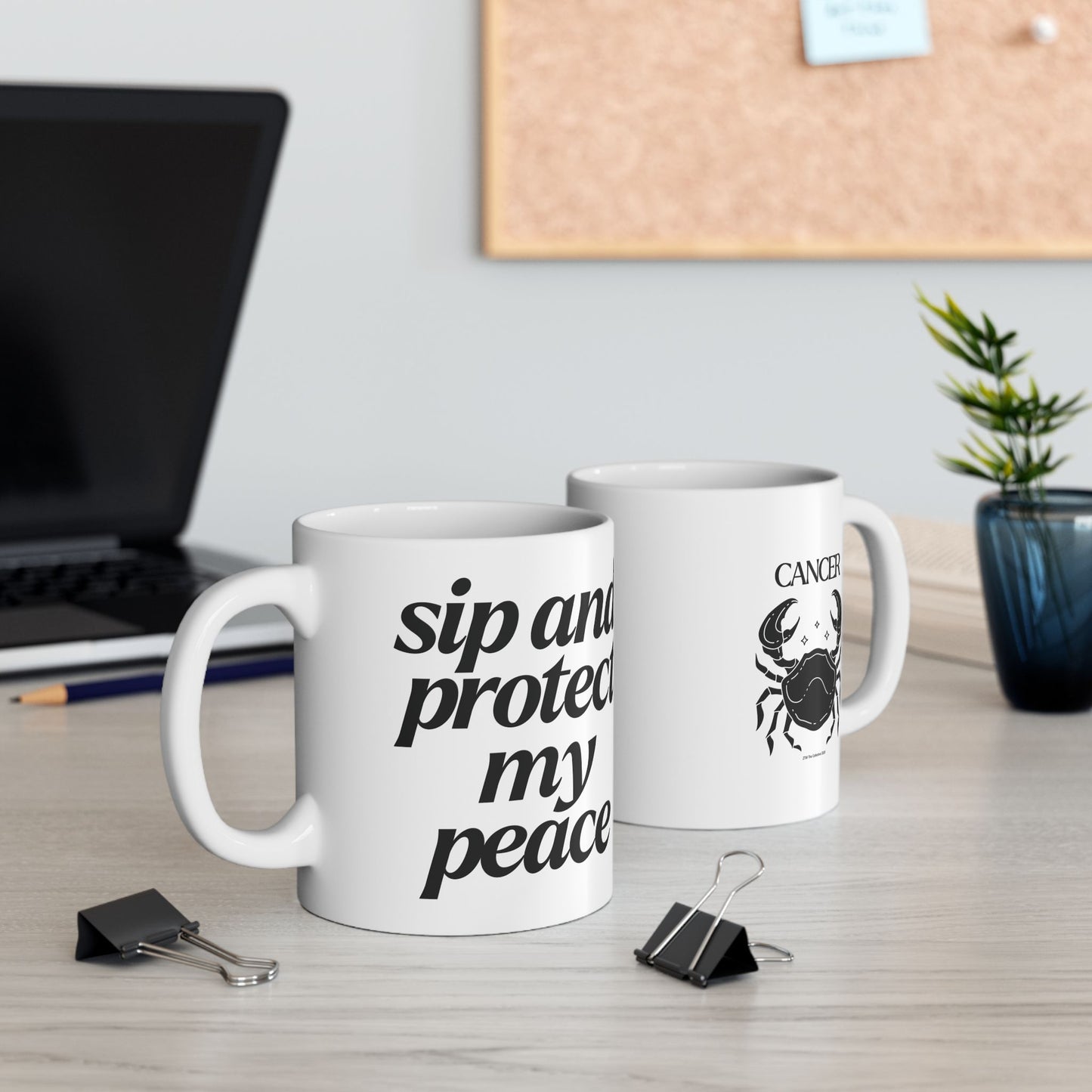 Cancer Sip Ceramic Mug, 11oz