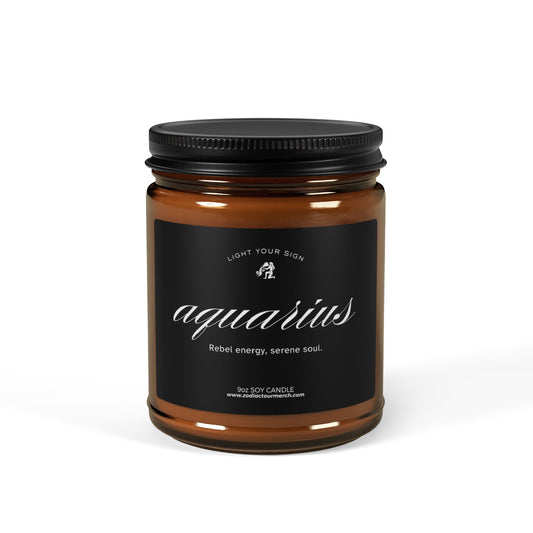 Zodiac Scented Soy Candle | Aquarius Vibes