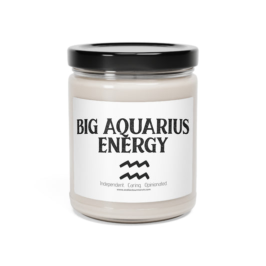 Big Aquarius Energy Scented Soy Candle, 9oz