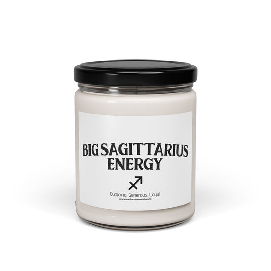 Big Sagittarius Energy Scented Soy Candle, 9oz
