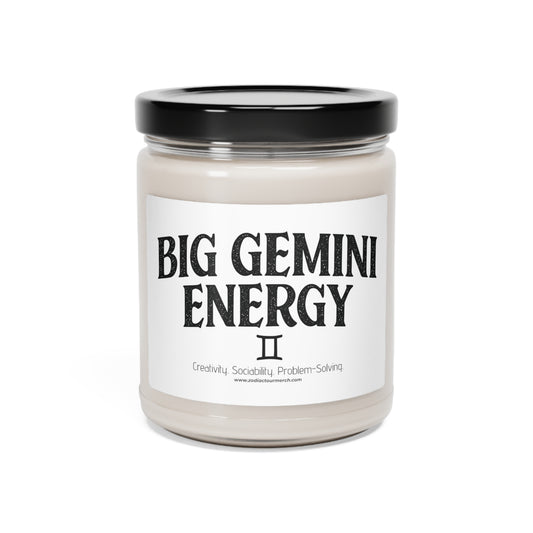 Big Gemini Energy Scented Soy Candle, 9oz