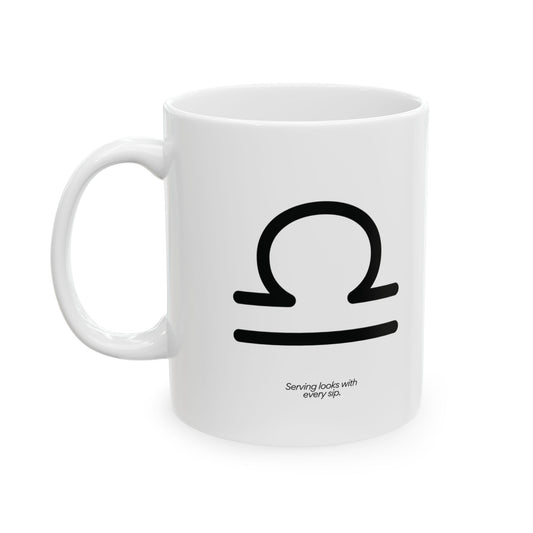 Libra Ceramic Mug (White), 11oz