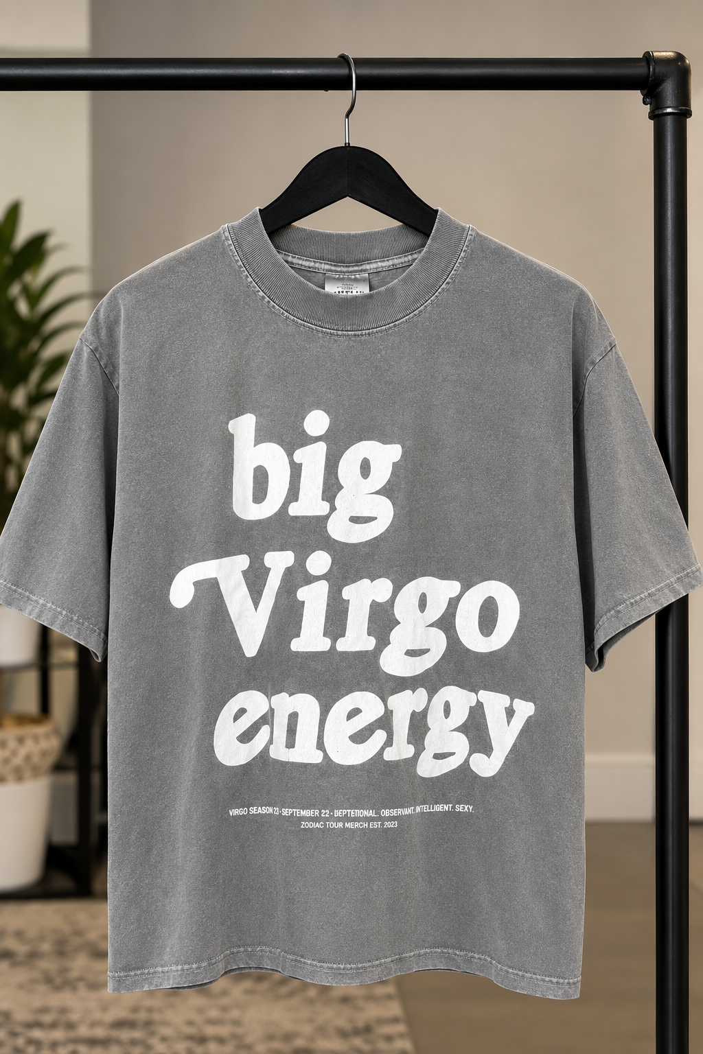 Big Virgo Energy VINTAGE CROP TEE