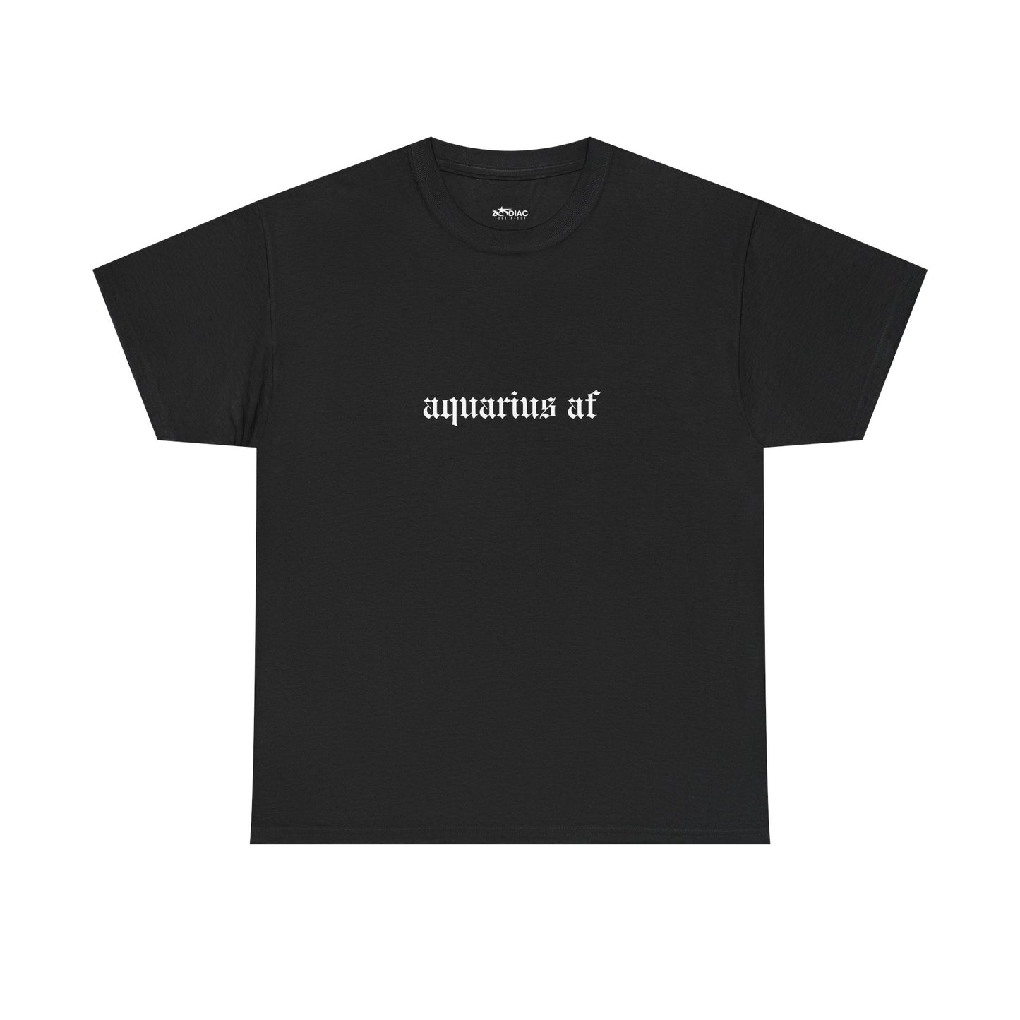 Aquarius AF Tee — Minimalist Zodiac Astrology Shirt