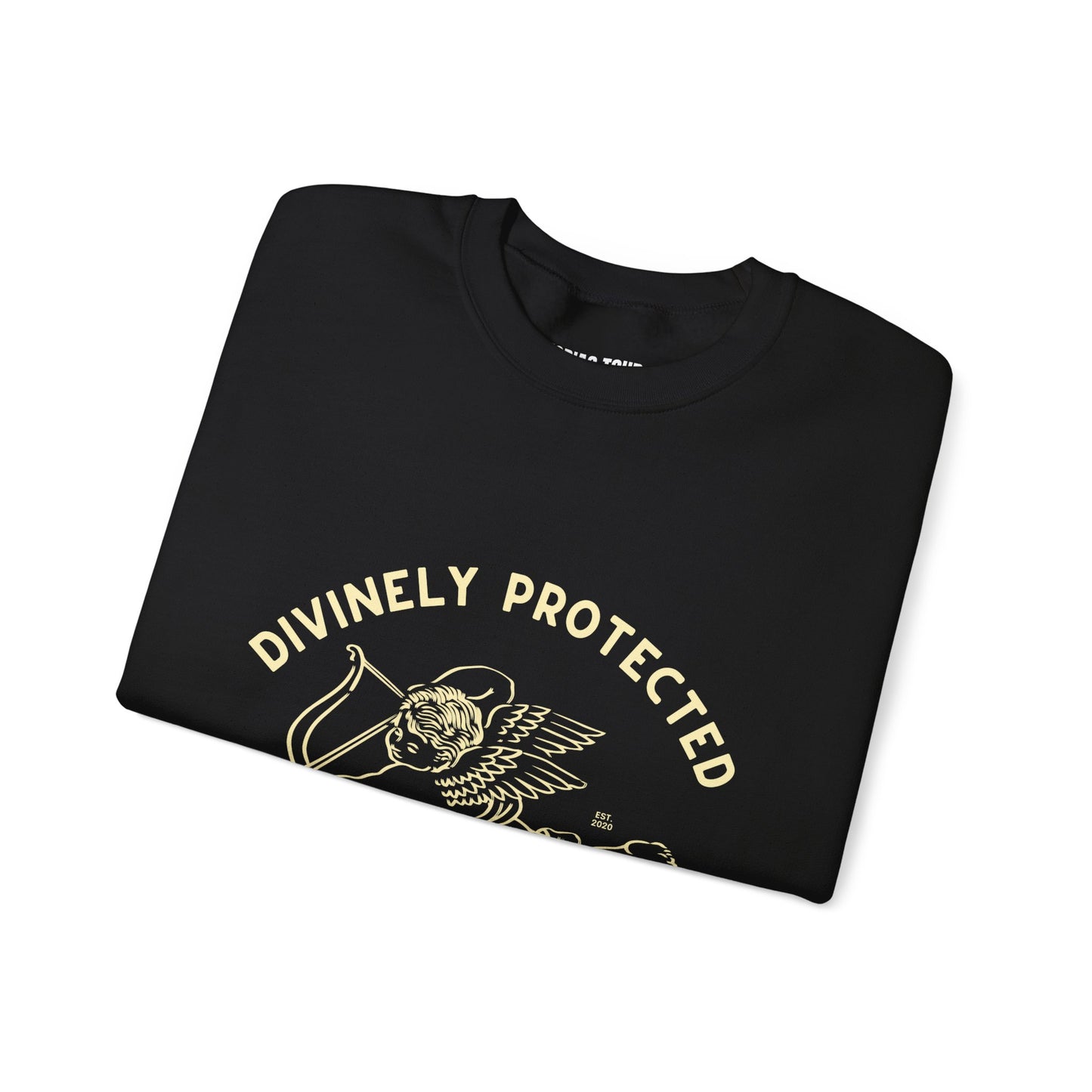Divinely Protected Crewneck Sweatshirt — Espresso Vintage