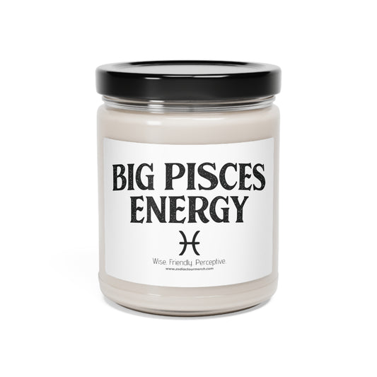 Big Pisces Energy Scented Soy Candle, 9oz