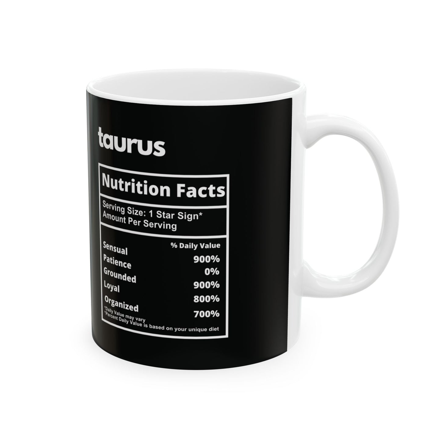 Taurus Ceramic Mug, 11oz