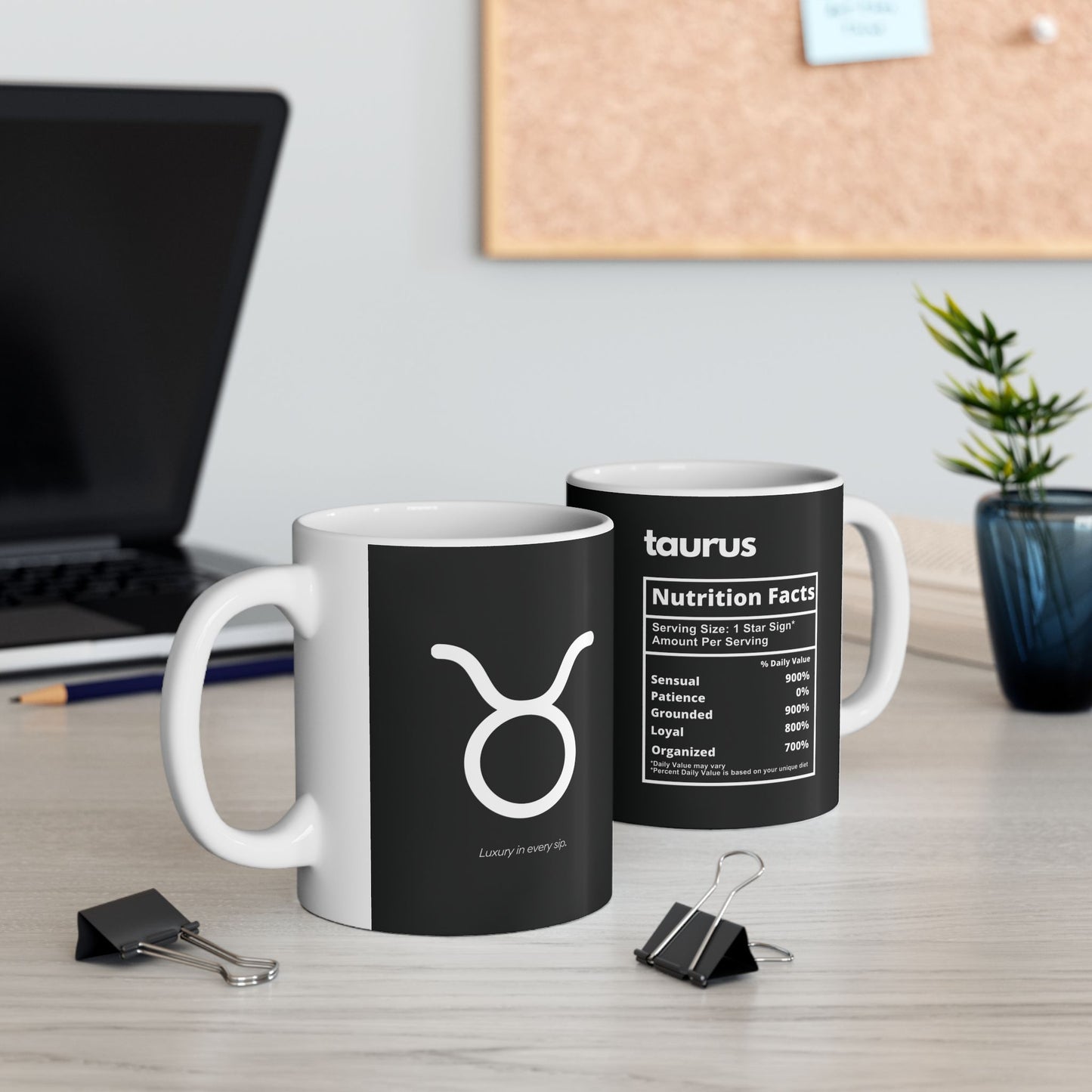 Taurus Ceramic Mug, 11oz