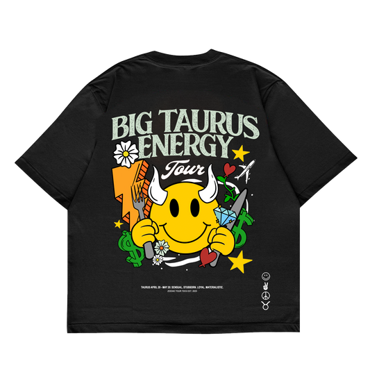 Big Taurus Energy Tour Style T-Shirt